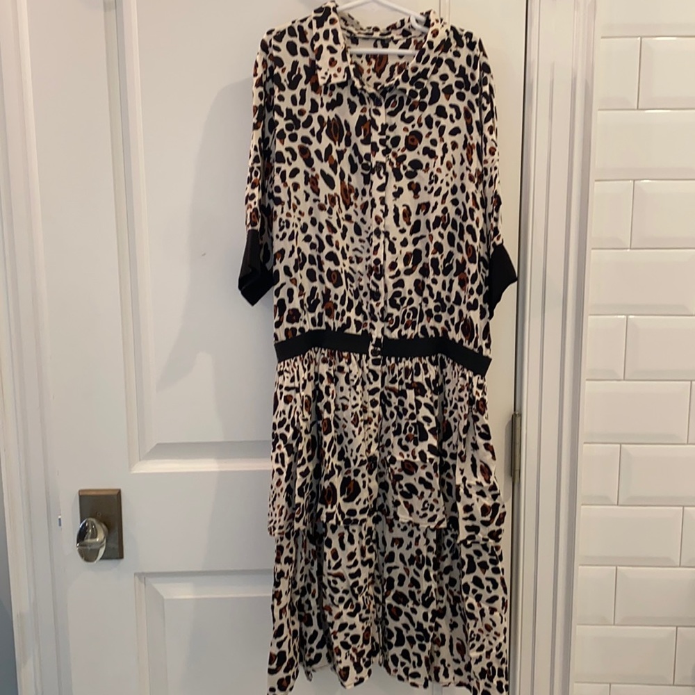 Cheetah dress.